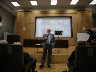 Академик Роберт Нигматулин выступил в Институте океанологии РАН в честь своего юбилея. Фото: Ольга Мерзлякова / «Научная Россия»