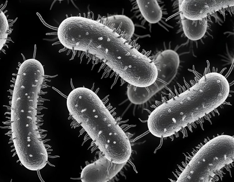 Кишечная палочка. Фото создано с помощью сервиса «Шедеврум»