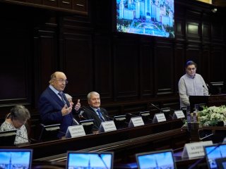 В МГУ состоялось первое расширенное заседание Совета по космосу. Фото: Елена Либрик / Научная Россия