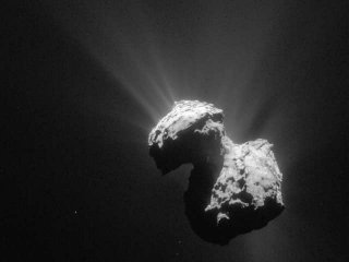 Молекулярный газ выделяется из ядра кометы 67P/Чурюмова-Герасименко