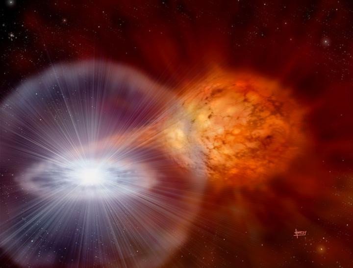 Классические новые звезды «производят» литий для нашей галактики