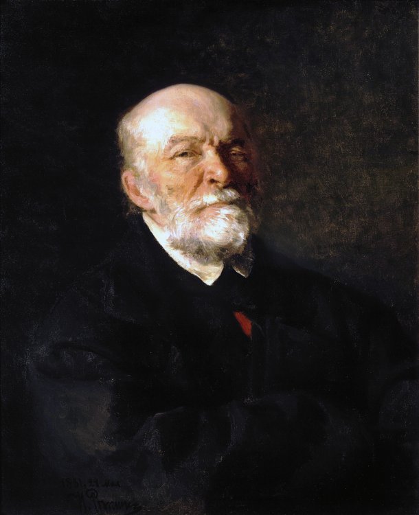 Портрет Николая Пирогова кисти Ильи Репина, 1881 год