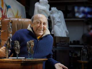 скульптор Георгий Франгулян, фото Елена Либрик "Научная Россия"