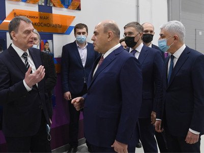 М. Мишустин и В. Фальков посетили Московский авиационный институт