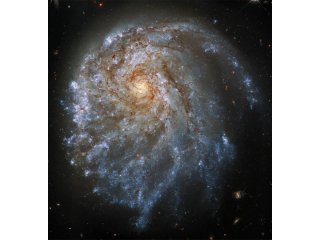 «Хаббл» наблюдает искривленную спиральную галактику