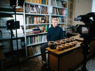 Запись лекции с кандидатом исторических наук Е.В. Сухановым. Фото: Ольга Мерзлякова / «Научная Россия»