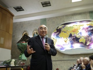 Академик Роберт Нигматулин выступил в Институте океанологии РАН в честь своего юбилея. Фото: Ольга Мерзлякова / «Научная Россия»