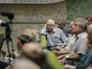 Академик Роберт Нигматулин выступил в Институте океанологии РАН в честь своего юбилея. Фото: Ольга Мерзлякова / «Научная Россия»