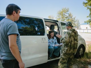 Съемки фильма в карьере Пирочи. Фото: Ольга Мерзлякова / «Научная Россия»