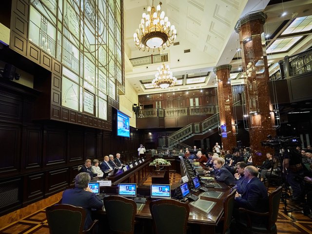 В МГУ состоялось первое расширенное заседание Совета по космосу. Фото: Елена Либрик / Научная Россия