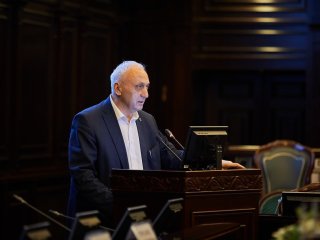 В МГУ состоялось первое расширенное заседание Совета по космосу. Фото: Елена Либрик / Научная Россия