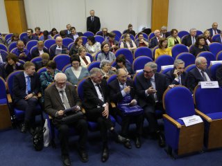 Общее собрание членов Российской академии образования проходит в Москве. Фото: Николай Малахин / Научная Россия