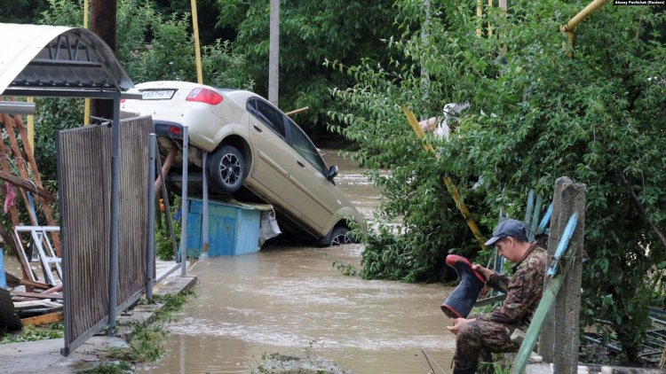 Наводнение в Крыму, июль 2021 г. Фото: Alexey Pavlishak / Reuters