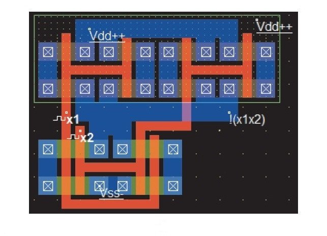 Топология резервирования NAND2 по функции ДНФ