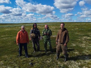 Участники проекта по исследованию бугристых болот. Фото - Алексей Кабонен