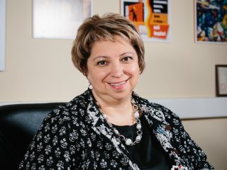 Лекция академика Юлии Горбуновой о металлоорганических каркасах. Фото: Ольга Мерзлякова / Научная Россия