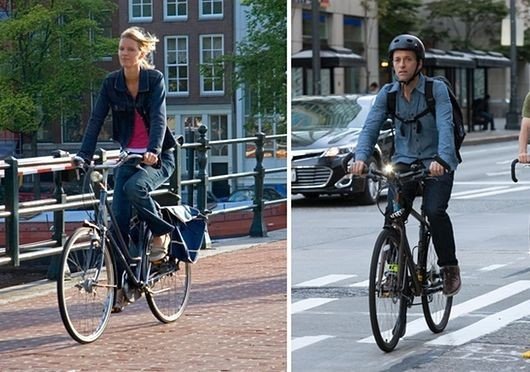 Велосипедист в шлеме чаще рискует, что сводит на нет преимущества