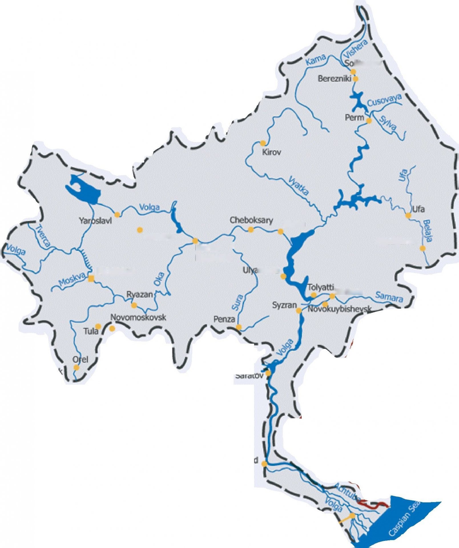 Волжский бассейн реки
