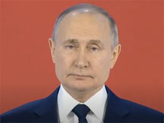 Во время Общего собрания академики слушали обращение президента Владимира Путина