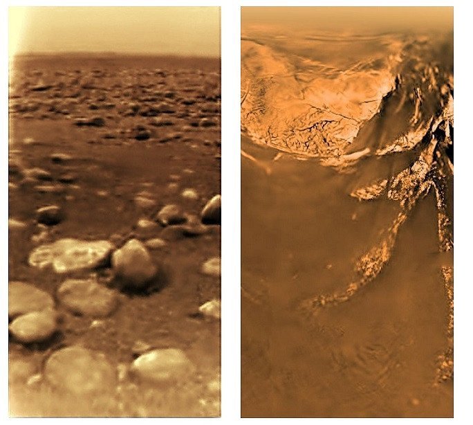 Пейзажи Титана. Фото: NASA.