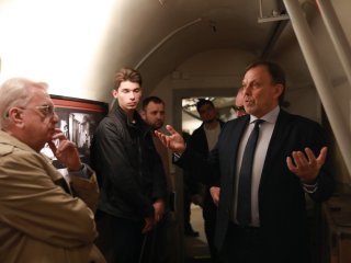 Открытие выставки «Кунсткамера в годы Великой Отечественной войны: крепость науки и обороны». Фото: Елена Либрик / «Научная Россия»