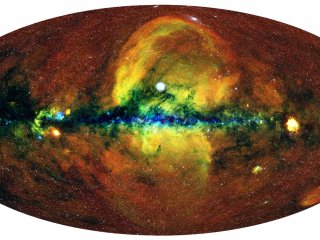 Телескоп СРГ/еРОЗИТА обнаружил крупномасштабные пузыри горячего газа в гало Млечного Пути