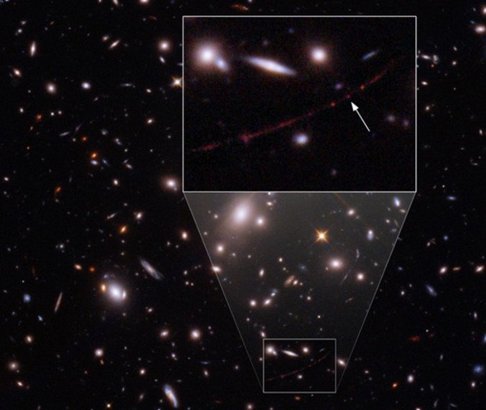 «Хаббл» обнаружил самую далекую звезду – в 28 миллиардах световых лет от нас