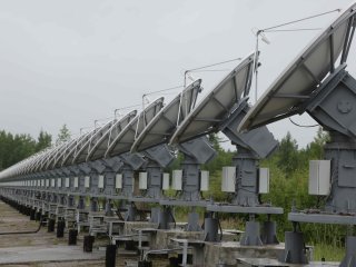 Антенные посты Сибирского радиогелиографа. Фото: Евгений Козырев / предоставлено пресс-службой ИСЗФ СО РАН