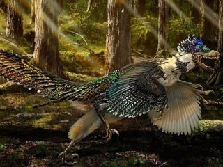 Пернатый динозавр — почти как в «Парке Юрского периода»