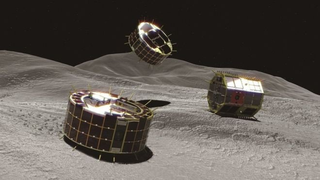 Японская космическая станция «Хаябуса-2» высадила двух роботов на астероид Рюгу