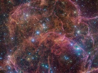 Телескоп ESO запечатлел остаток сверхновой в созвездии Парусов
