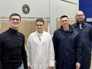 Авторы исследования слева направо Дмитрий Болотин (руководитель группы), Яна Сафинская, Михаил Ильин, Денис Полонников. Источник Дмитрий Болотин