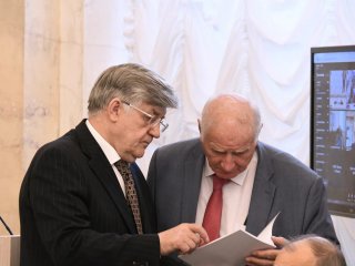 Заседание Президиума в память об академике Гурии Ивановиче Марчуке состоялось в РАН. Источник фото: Российская академия наук