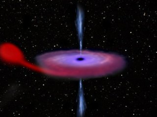 В нашей Галактике пробудилась гигантская черная дыра