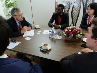 Встреча лидеров международных молодежных организаций с президентом РАН…