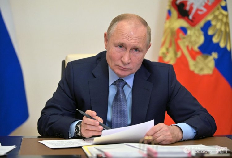  Президент России Владимир Путин. Источник: Алексей Дружинин / РИА Новости 