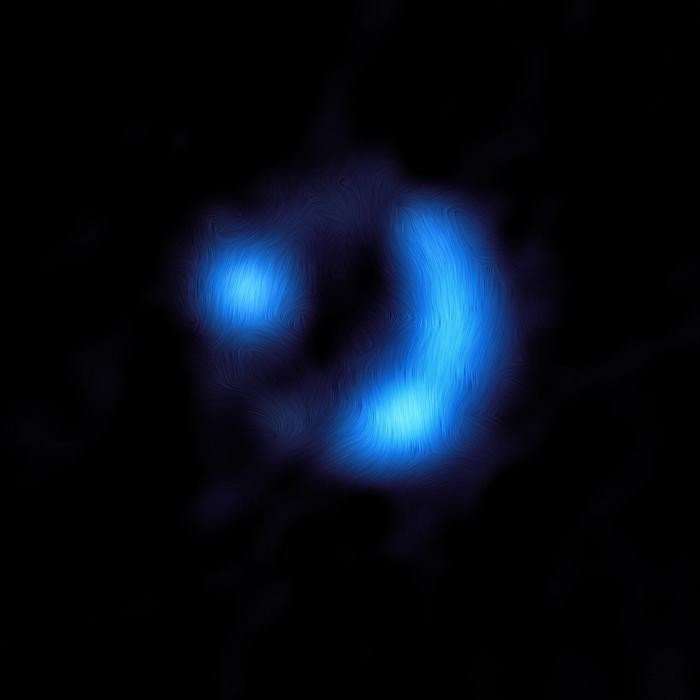 Астрономы обнаружили магнитное поле галактики в ранней Вселенной 