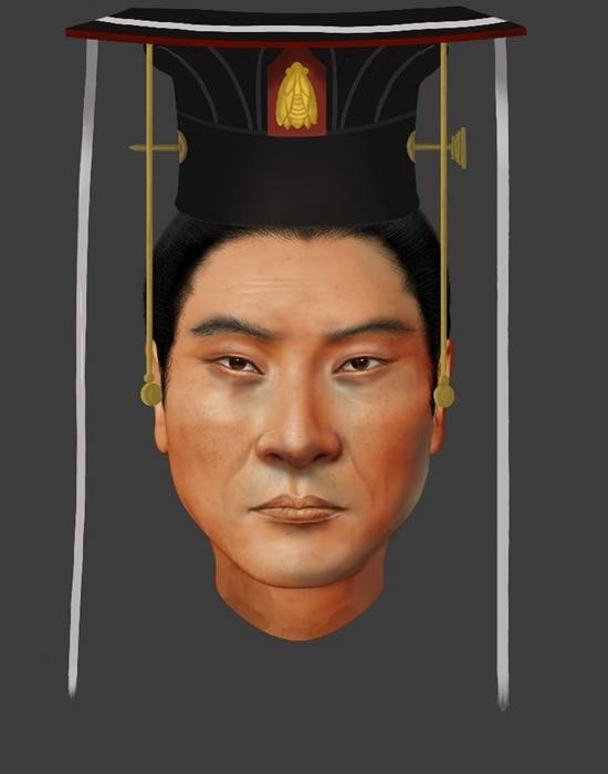 Реконструкция лица императора Ву, который по национальности был Сяньбеем