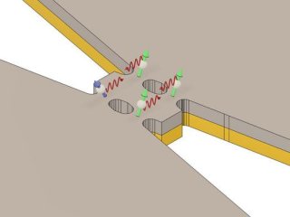 Иллюстрация принципа работы двух осцилляторов, создающих синфазные и противофазные режимы колебаний. Фото: Victor H. González / University of Gothenburg