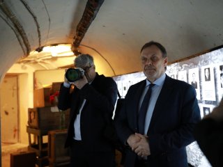 Открытие выставки «Кунсткамера в годы Великой Отечественной войны: крепость науки и обороны». Фото: Елена Либрик / «Научная Россия»