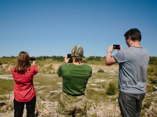 Съемки фильма в карьере Пирочи. Фото: Ольга Мерзлякова / «Научная Россия»