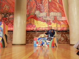 «Умов талантливых обитель»: в МГУ состоялось торжественное заседание ко Дню основания университета. Фото: Елена Либрик / «Научная Россия»