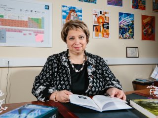 Лекция академика Юлии Горбуновой о металлоорганических каркасах. Фото: Ольга Мерзлякова / Научная Россия