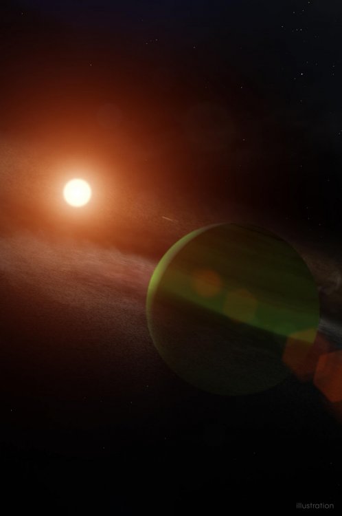 В близлежащей к Земле звездной системе нашли молодую планету размером с Нептун