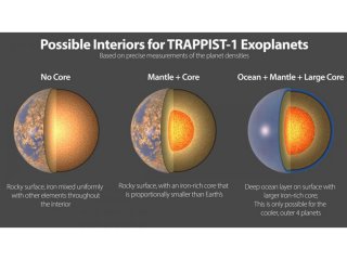Семь экзопланет системы TRAPPIST-1 похожи по составу