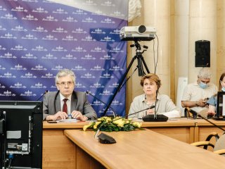 Первая пресс-конференция президента РАН А. Сергеева после пандемии COVID-19 в о…