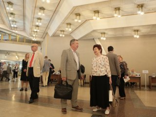 Финальный день общего собрания членов Российской академии наук. Фото: Елена Либрик / Научная Россия