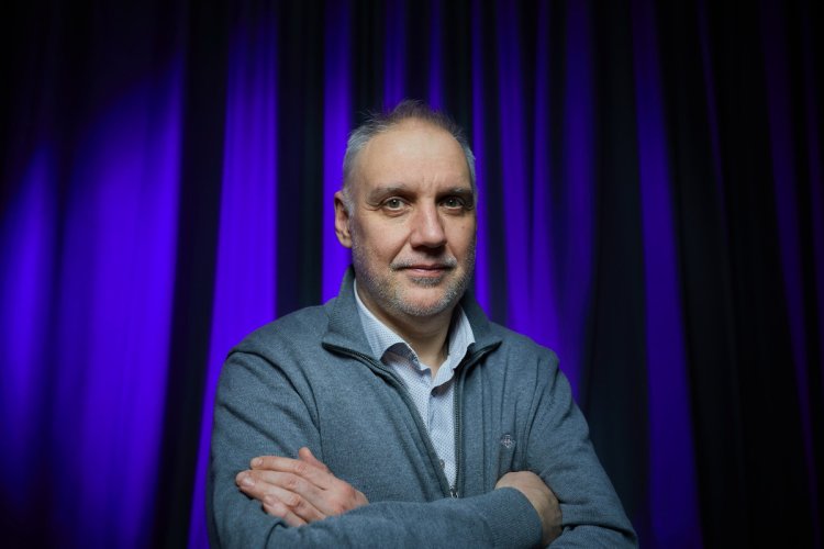 Егор Борисович Прохорчук рассказал об увлекательных палеогенетических исследованиях, которые ведет вместе с коллегами.Фото: Елена Либрик / «Научная Россия»