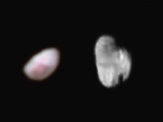 На снимках поверхности Никты, спутника Плутона, видно красное пятно
