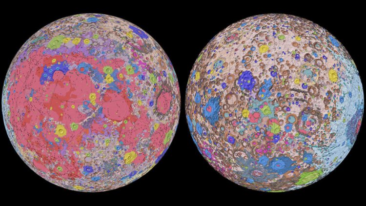 Картографы создали самую полную карту геологии Луны